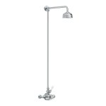 Lefroy Brooks Classic Bateria natryskowa termostatyczna ścienna z deszczownicą Ø 129 mm Chrom GD8701CP
