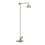 Lefroy Brooks Classic Bateria natryskowa termostatyczna ścienna z deszczownicą Ø 129 mm Silver Nickel BL8701NK
