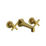  Lefroy Brooks Classic Bateria natryskowa termostatyczna ścienna z deszczownicą Ø 200 mm i zestawem prysznicowym Antique Gold BL8742AG