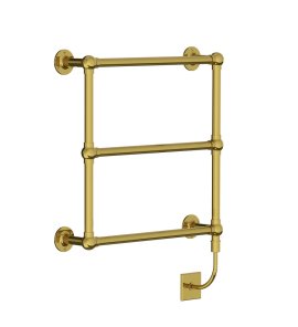 Lefroy Brooks Classic Grzejnik łazienkowy elektryczny Polished Brass LB3208PB-SE