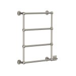 Lefroy Brooks Classic Grzejnik łazienkowy wodno-elektryczny 610x762 mm Silver Nickel LB3200NK-DF