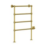Lefroy Brooks Classic Grzejnik łazienkowy elektryczny 610x915 mm stojący Polished Brass LB3203PB-SE