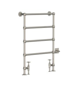 Lefroy Brooks Classic Grzejnik łazienkowy wodno-elektryczny 610x915 mm stojący Silver Nickel LB3203NK-DF