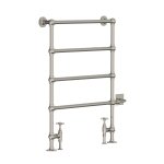 Lefroy Brooks Classic Grzejnik łazienkowy wodno-elektryczny 610x915 mm stojący Silver Nickel LB3203NK-DF