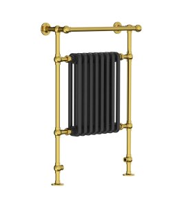 Lefroy Brooks Classic Grzejnik łazienkowy wodny 593x916 mm stojący Polished Brass BK3202PB