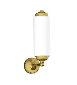 Lefroy Brooks Classic Kinkiet dekoracyjny "Rura" Polished Brass LB4009PB
