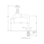 Lefroy Brooks Classic Kran kuchenny - zestaw Chrom LB1590CP