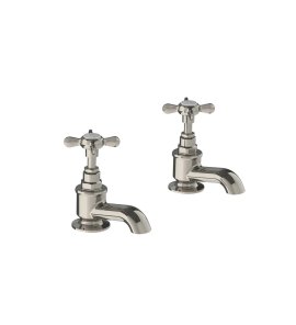 Lefroy Brooks Classic Kran wannowy stojący - zestaw Silver Nickel LB1154NK