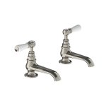 Lefroy Brooks Classic Krany umywalkowe stojące - zestaw Silver Nickel WL8030NK