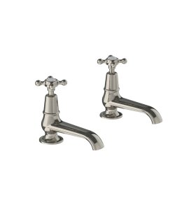 Lefroy Brooks Classic Krany umywalkowe stojące - zestaw Silver Nickel CH8030NK