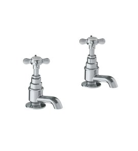 Lefroy Brooks Classic Krany umywalkowe stojące z krótką wylewką - zestaw Chrom LB1135CP