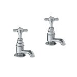 Lefroy Brooks Classic Krany umywalkowe stojące z krótką wylewką - zestaw Chrom LB1135CP