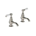 Lefroy Brooks Classic Krany wannowe stojące - zestaw Silver Nickel WL8054NK
