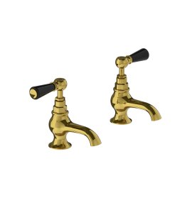 Lefroy Brooks Classic Krany wannowe stojące - zestaw Polished Brass BL8054PB