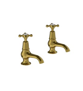 Lefroy Brooks Classic Krany wannowe stojące - zestaw Antique Gold CH8054AG