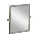 Lefroy Brooks Classic Lustro uchylne z mosiężną ramą Silver Nickel LB4509NK