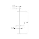 Lefroy Brooks Classic Przedłużki do zaworu grzejnikowego Chrom LB1149CP