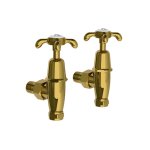 Lefroy Brooks Classic Zawory do grzejników łazienkowych Antique Gold FH1150AG