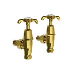 Lefroy Brooks Classic Zawory do grzejników łazienkowych Polished Brass FH1150PB