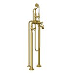 Lefroy Brooks La Chapelle Bateria wannowa z 3 nogami z zestawem prysznicowym Polished Brass FH1148PB