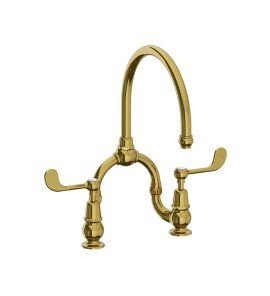 Lefroy Brooks La Chapelle Bateria kuchenna 2-otworowa Polished Brass FL1530PB