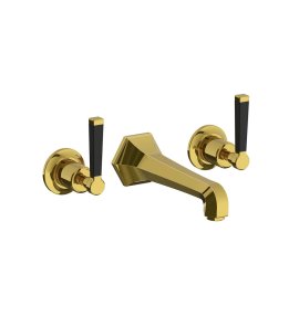 Lefroy Brooks Mackintosh Bateria umywalkowa 3-otworowa podtynkowa Polished Brass MB1200PB