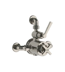 Lefroy Brooks Mackintosh Bateria termostatyczna natryskowa z zaworem ciśnieniowym na jednodrożna Silver Nickel ML8725NK