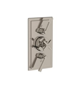 Lefroy Brooks Mackintosh Bateria termostatyczna natryskowa podtynkowa 2-drożna Silver Nickel MK8736NK