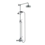 Lefroy Brooks Mackintosh Bateria natryskowa termostatyczna 2-otworowa z deszczownicą Ø 154 mm Chrom ML8703CP
