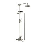 Lefroy Brooks Mackintosh Bateria natryskowa termostatyczna 2-otworowa z deszczownicą Ø 154 mm Silver Nickel ML8703NK
