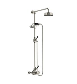 Lefroy Brooks Mackintosh Bateria natryskowa termostatyczna 2-otworowa z deszczownicą Ø 154 mm Silver Nickel MB8703NK