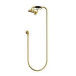 Lefroy Brooks Mackintosh Zestaw prysznicowy na uchwycie ściennym Polished Brass MK1760PB