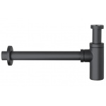 M&Z Syfon umywalkowy butelkowy okrągły czarny mat A750/CZAR