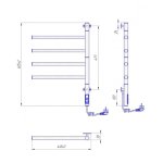 Mario Veer-I Grzejnik elektryczny 60x44,5 polished 2.3.0407.11.P