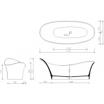 Marmorin Alice I Wanna wolnostojąca biała P 551 180 020 01 0 / P_W_002_05_1790