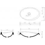 Marmorin Alice III Umywalka wpuszczana w blat biała P 550 060 020 01 0 / P_U_002_03_0600