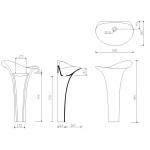 Marmorin Alice Umywalka stojąca-przyścienna biała P 550 058 020 01 0 / P_S_002_04_0580