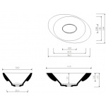 Marmorin Amos I Umywalka wpuszczana w blat biała 729 576 020 01 0 / P_U_004_01_0576