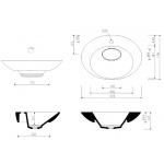 Marmorin Amos II Umywalka wpuszczana w blat biała 729 595 020 01 0 / P_U_004_02_0595