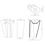 Marmorin Amos Umywalka stojąca-przyścienna biała 729 582 020 01 0 / P_S_004_03_0582