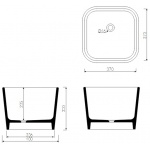 Marmorin Balia Umywalka nablatowa biała 591 040 020 01 0 / P_U_008_01_0400