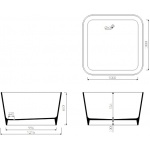 Marmorin Balia Wanna wolnostojąca biała 590 120 020 01 0 / P_W_008_02_1215