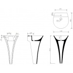 Marmorin Cascada Umywalka stojąca biała P 724 047 020 01 0 / P_S_013_02_0468