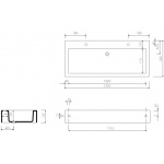 Marmorin Ceto 130 Duet Umywalka meblowa/nablatowa biała 170 130 020 01 0 / P_U_015_04_1300