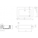 Marmorin Ceto 90 Umywalka meblowa/nablatowa biała 170 090 020 01 0 / P_U_015_03_0900