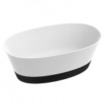 Marmorin Duo II Wanna wolnostojąca z czarnym panelem Biały P_W_536_06_1500