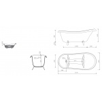 Marmorin Fama Wanna wolnostojąca Biały P_W_031_01_1730