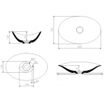 Marmorin Kiara Umywalka nablatowa biała P 663 050 020 01 0 / P_U_044_01_0500