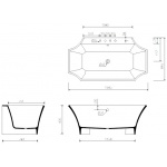 Marmorin La Donna Wanna dościenna biała 565 165 020 01 0 / P_W_048_02_1645