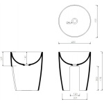 Marmorin Lara Umywalka nablatowa biała 665 040 020 01 0 / P_U_050_01_0400